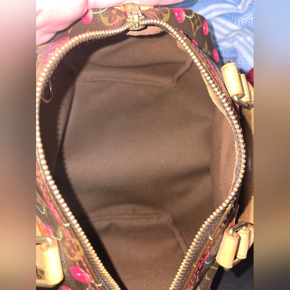 Louis Vuitton handbag Murakami Monogram brown Takashi Speedy Cherry - Picture 9 of 16